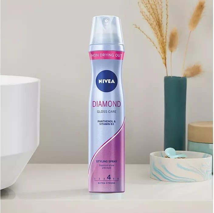 nivea lakier do włosów diamond gloss