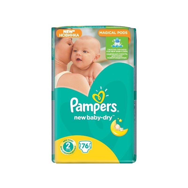 pampers new baby-dry pieluchy nr 2