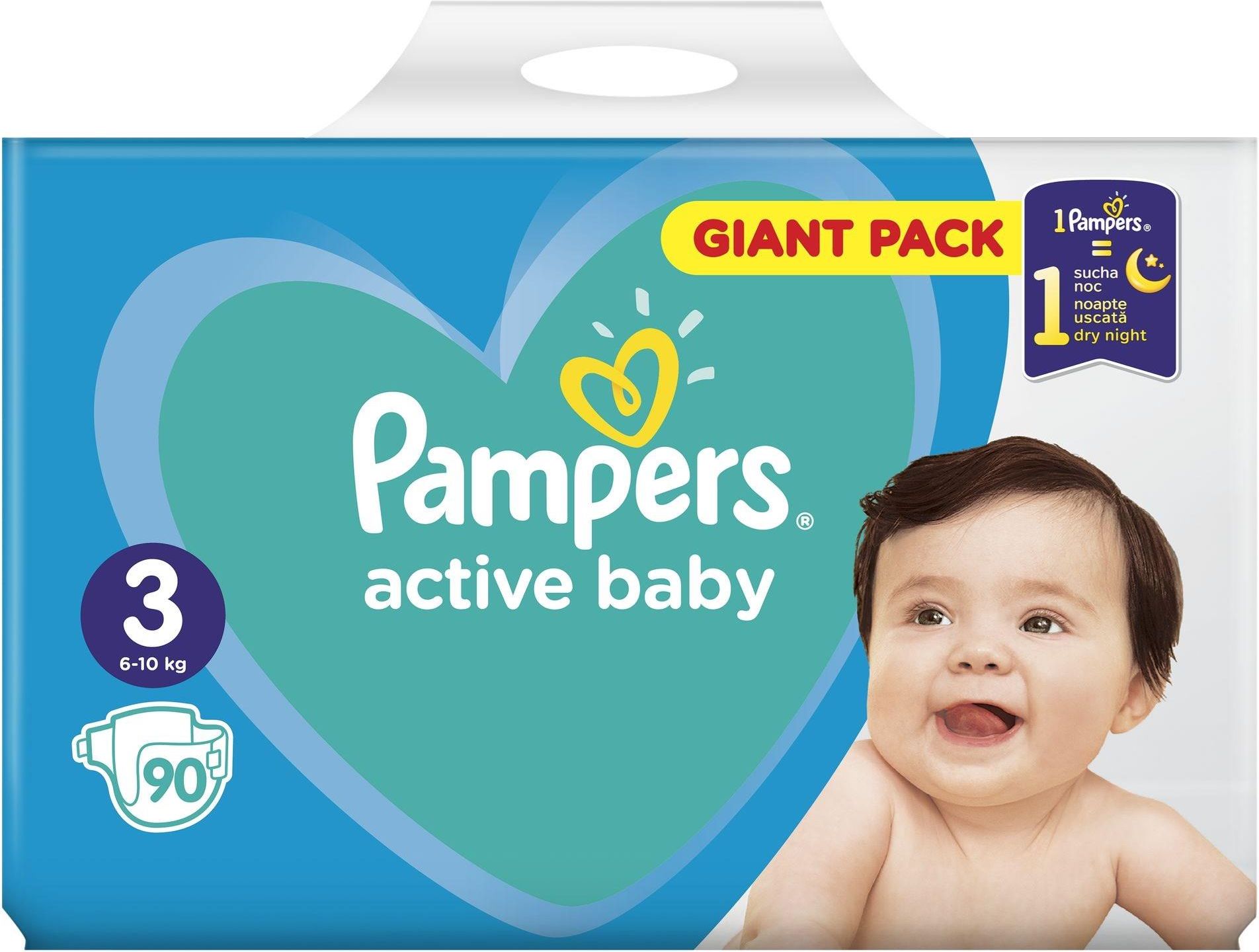 pampers active baby 3 ile miesiecy