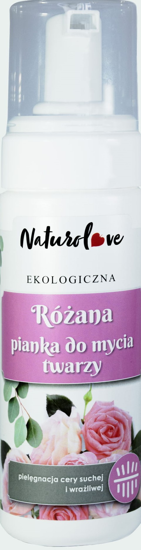 różana pianka do mycia twarzy loving eco