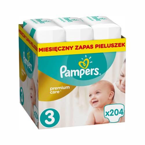 pampers 3 204 sztuk