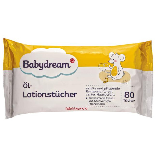 baby dream chusteczki nawilżane oil