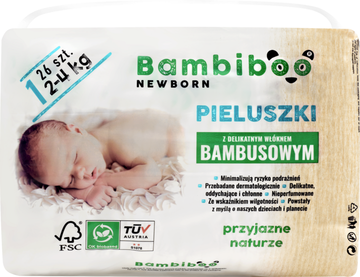 bambiboo rozm 2 pieluchy