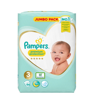 pampers premium protection size 3 jumbo pack