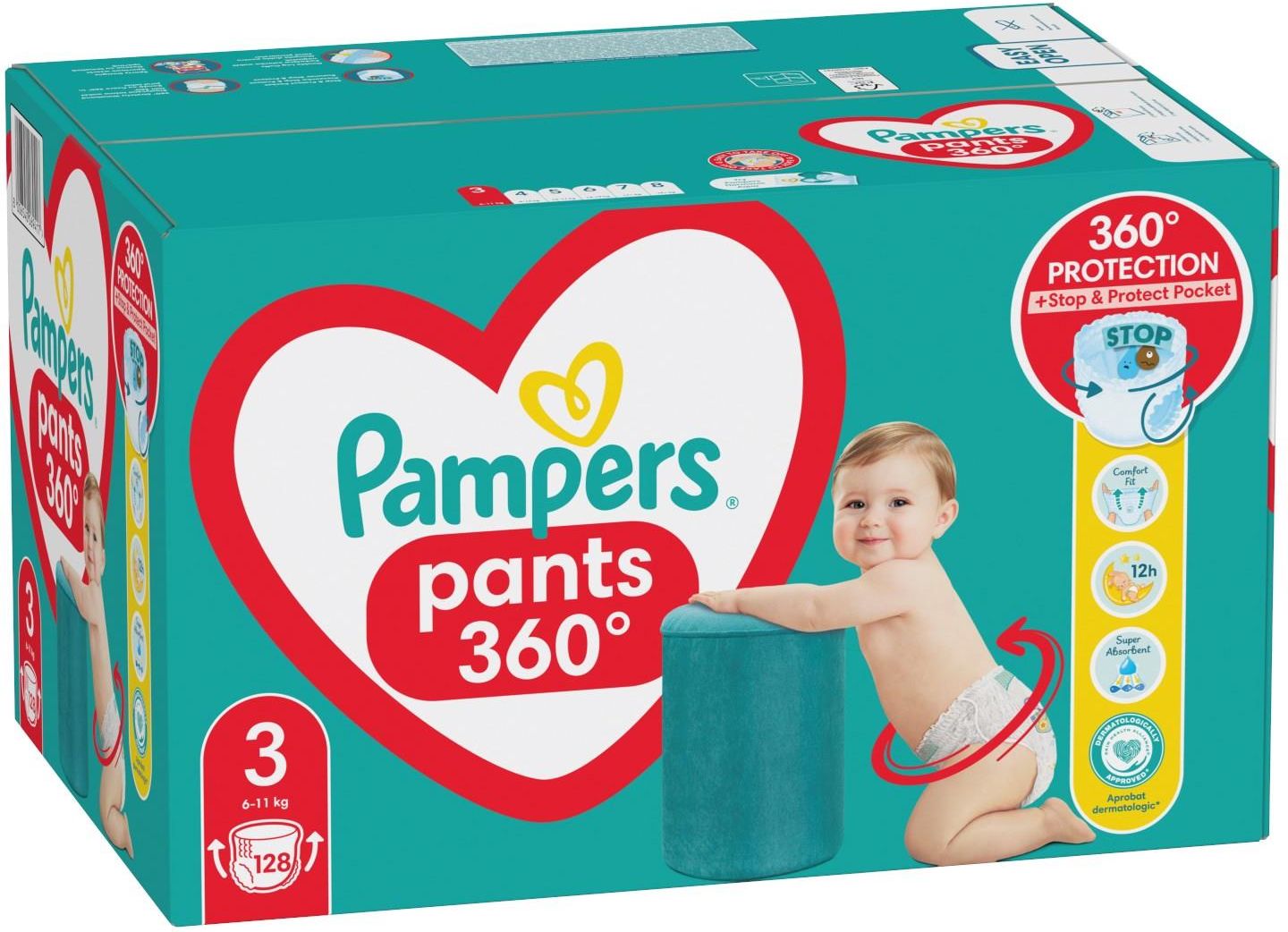 naklejka w pamper pants z tyłu