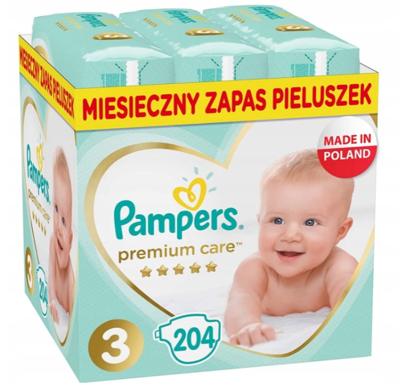 pieluchy pampers premium midi 204