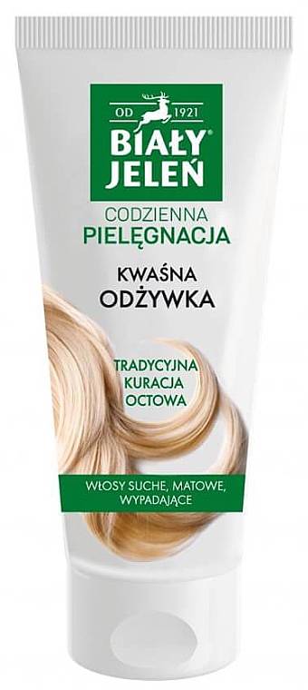 odżywka do włosów suchych biały jeleń