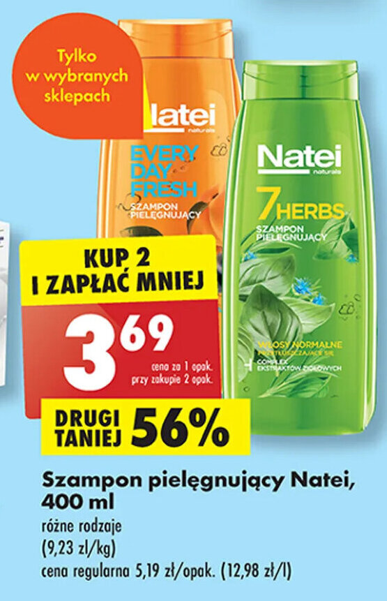 szampon do włosów natei 400 ml