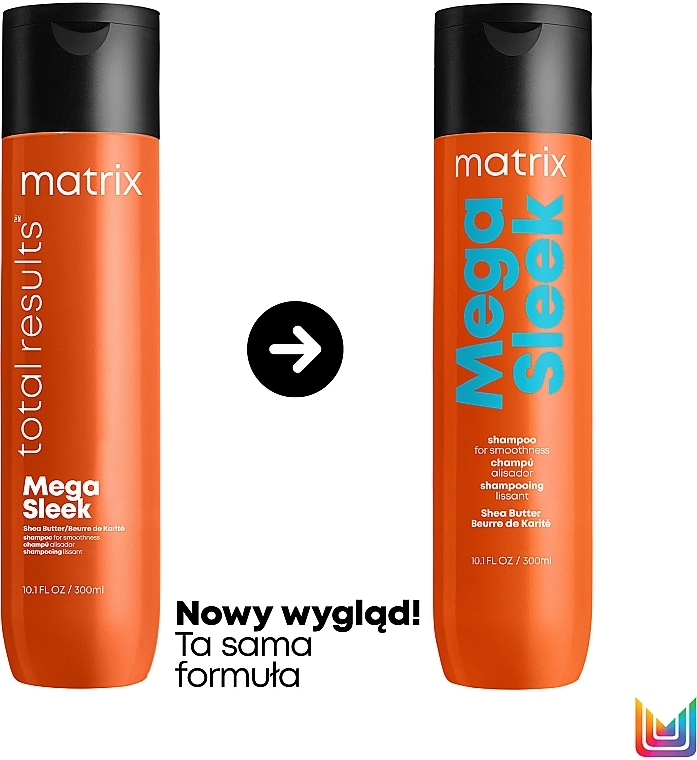 matrix new mega sleek shea masło szampon wizaz