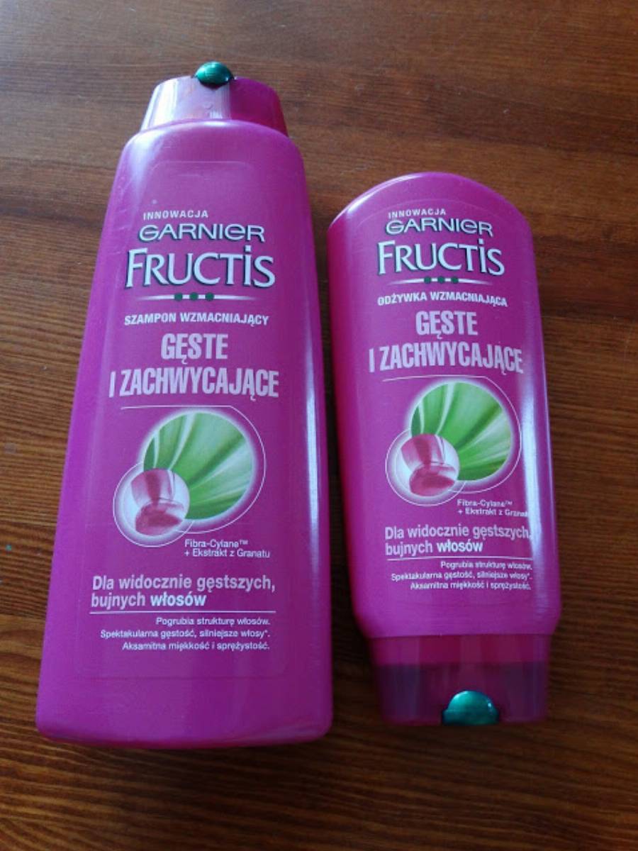 garnier fructis gęste i zachwycające szampon wzmacniający opinie