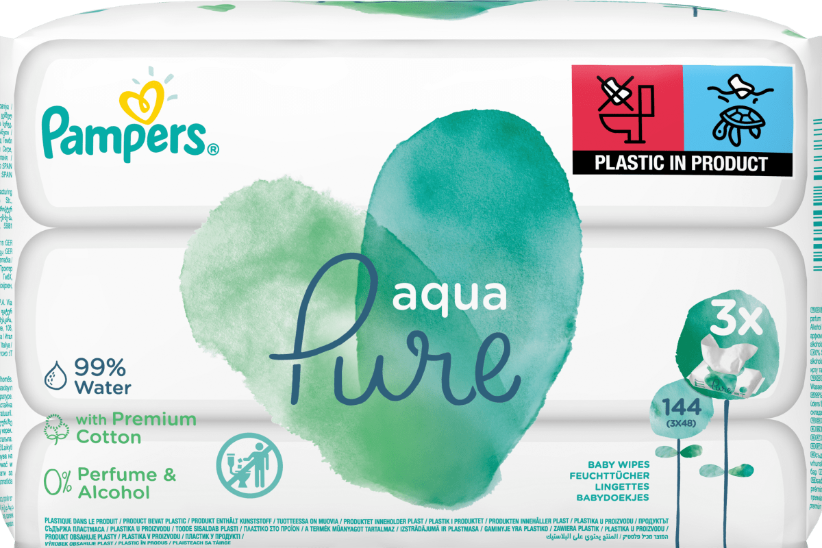 tesco pampers aqua pure chusteczki