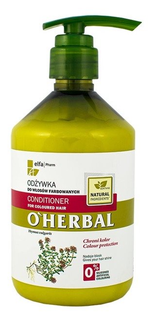 oherbal odżywka do włosów farbowanych ekstrakt z macierzanki tymianku