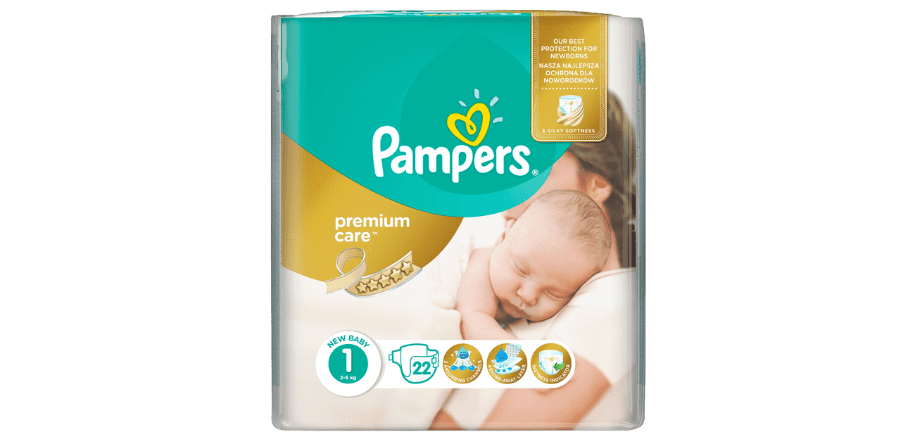 pieluszki pampers newborn 22