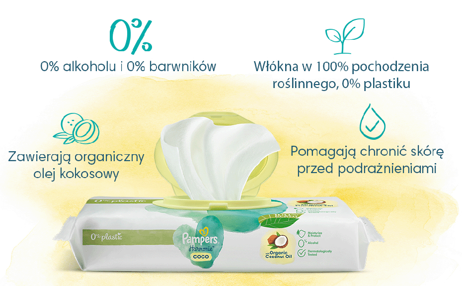 chusteczki pampers organicznych