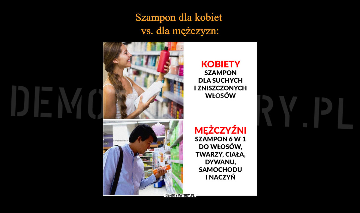 szampon dla kobiet i mezczyzn