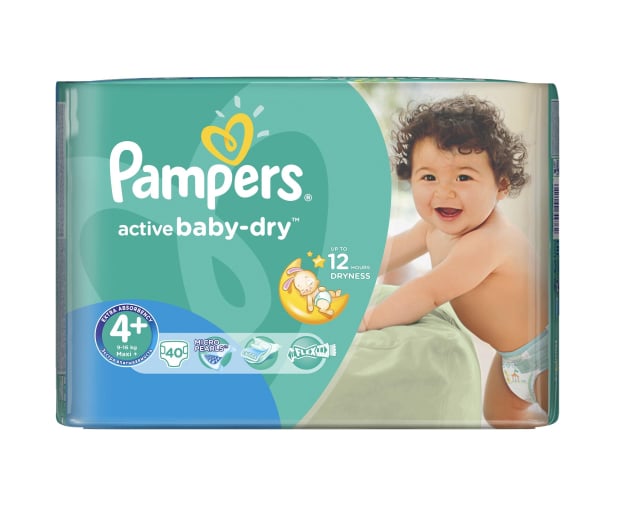 pieluszki pampers active dry 4+