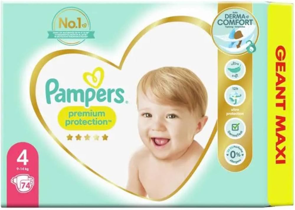 pampers premium protection 4 plus