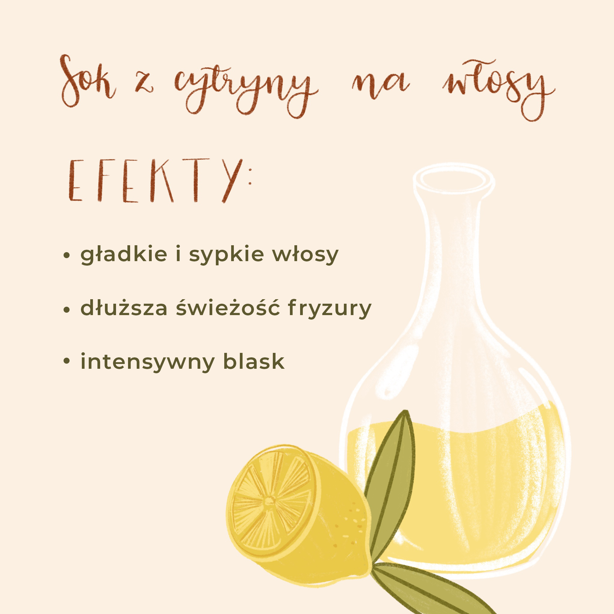 odżywka do włosów z źółtka cytryny i oliwy