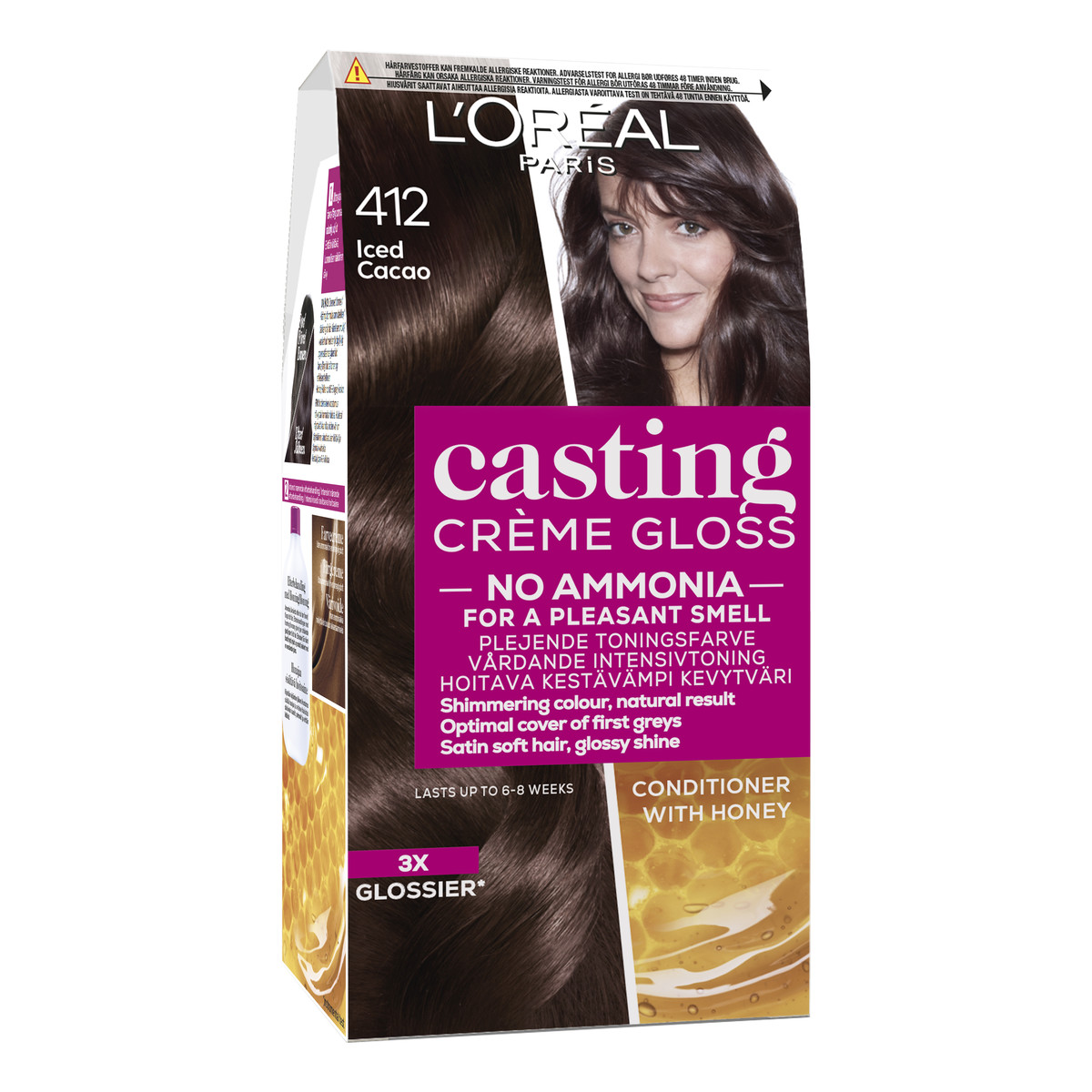 loreal casting creme gloss szampon koloryzujący 412 mroźne kakao ceneo