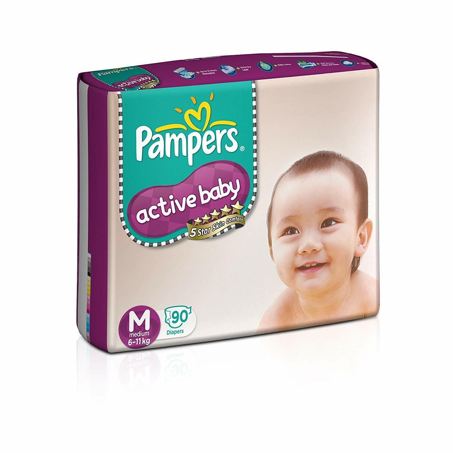 pampers active baby 5 90