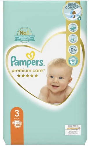 pieluchy jednorazowe pampers premium care 3