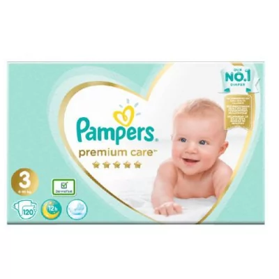 pieluchy pampers premium care 3 midi 120 szt