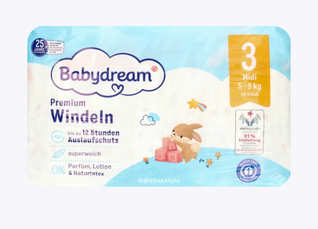 rossmann pieluchy babydream 3cena