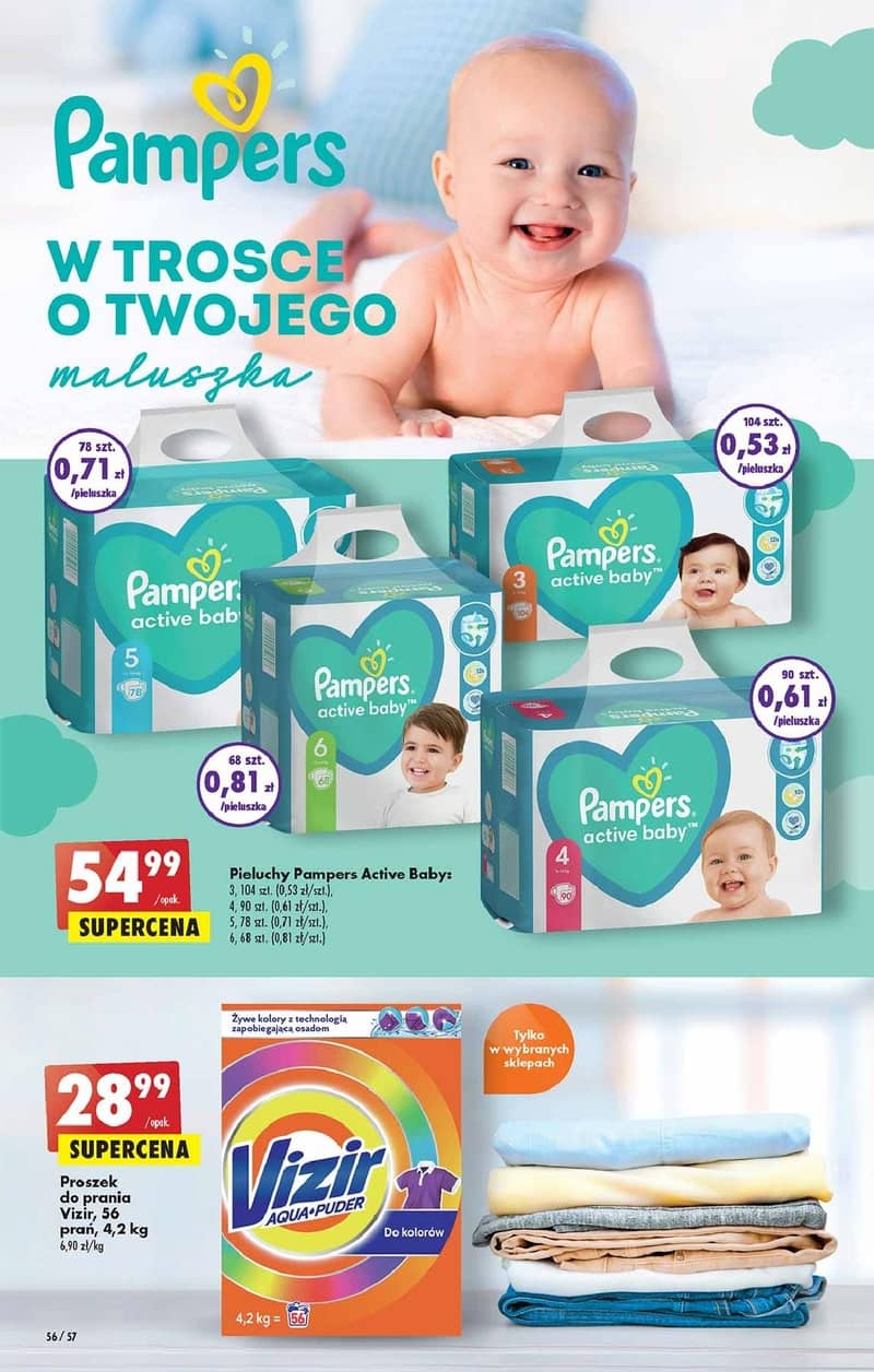 pampers 3 cena biedronka