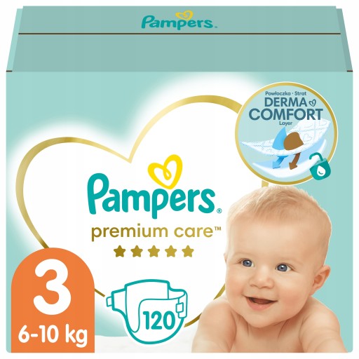 pieluchy pampers premium care 3 midi 120szt