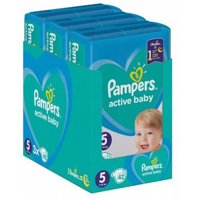 pampers active baby 5 42 szt