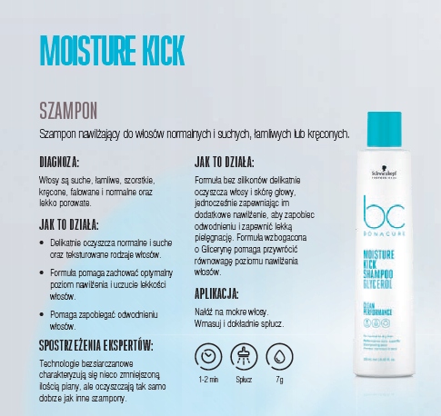 schwarzkopf bc moisture kick szampon skład