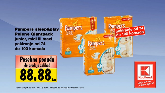 pampers sleep and play 4 promocja kaufland