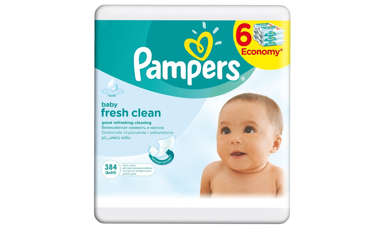 pampers baby fresh chusteczki 6x64 szt