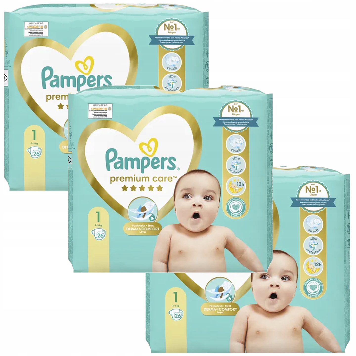 pampers 1 pieluszka