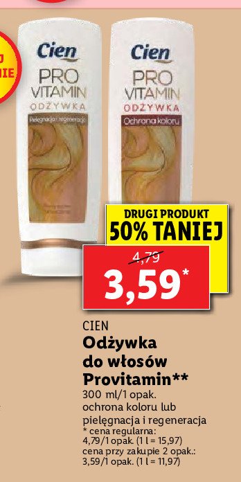 cien odżywka do włosów pro vitamin