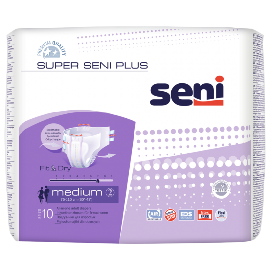 seni super plus pieluchomajtki medium