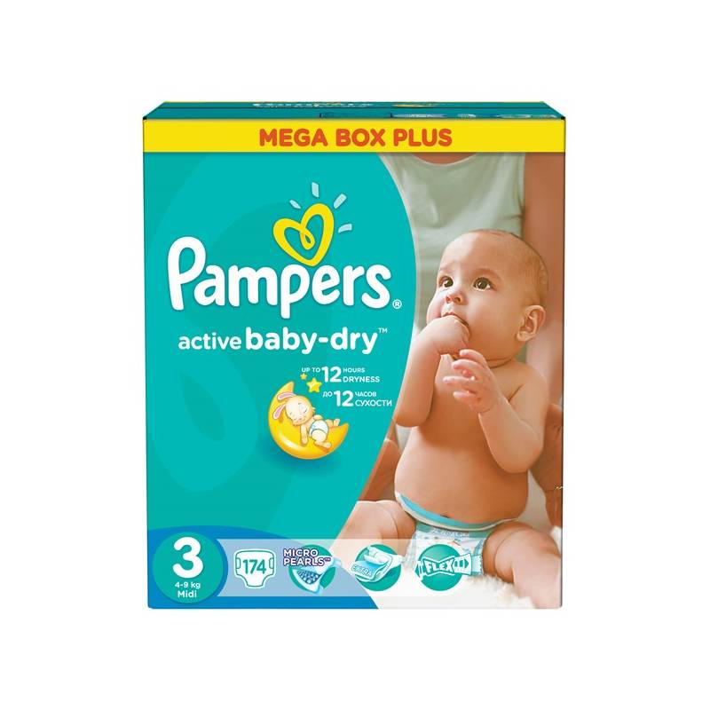 pampers rozmiar 3 174 sztuk