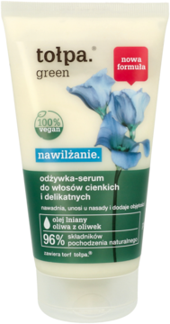 green nawilżanie nawilżająca odżywka-serum do włosów odwodnionych