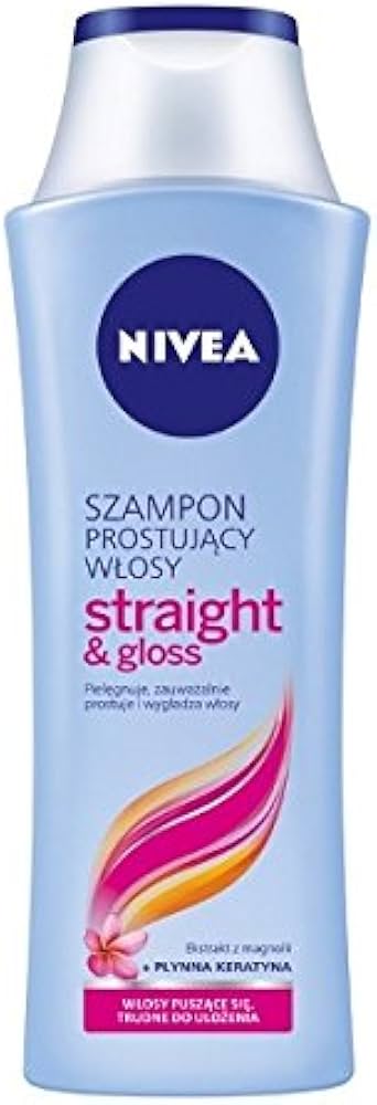 nivea szampon prostujący włosy straight & gloss