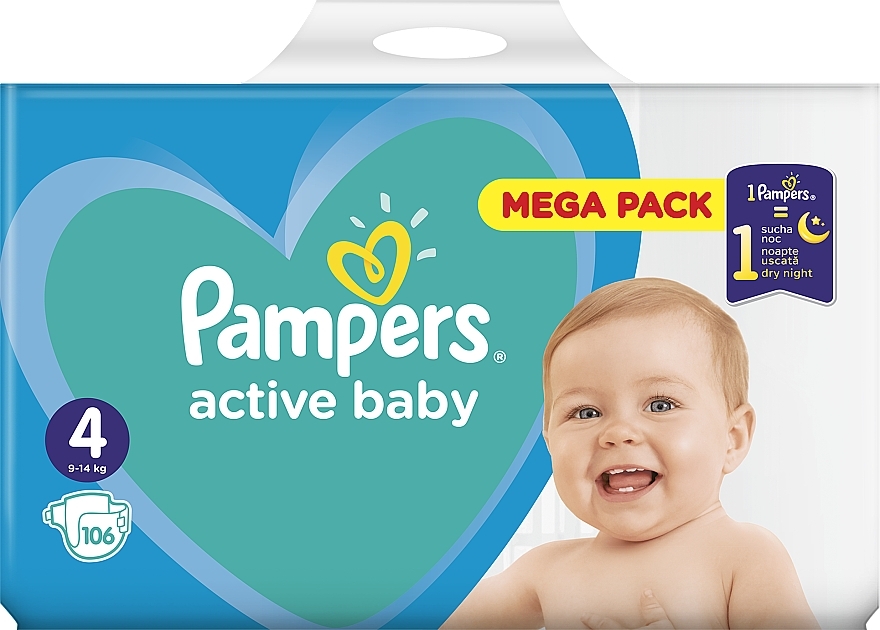 pieluchy pampers active 4