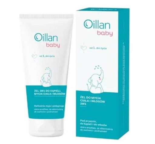 oillan baby 3w1 żel szampon do kąpieli 200ml