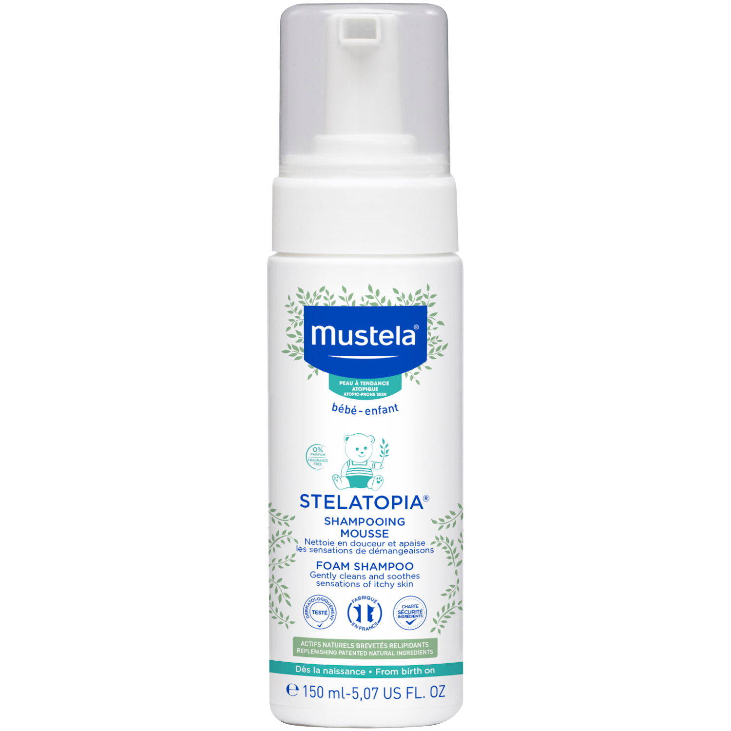 mustela stelatopia szampon w piance 150 ml