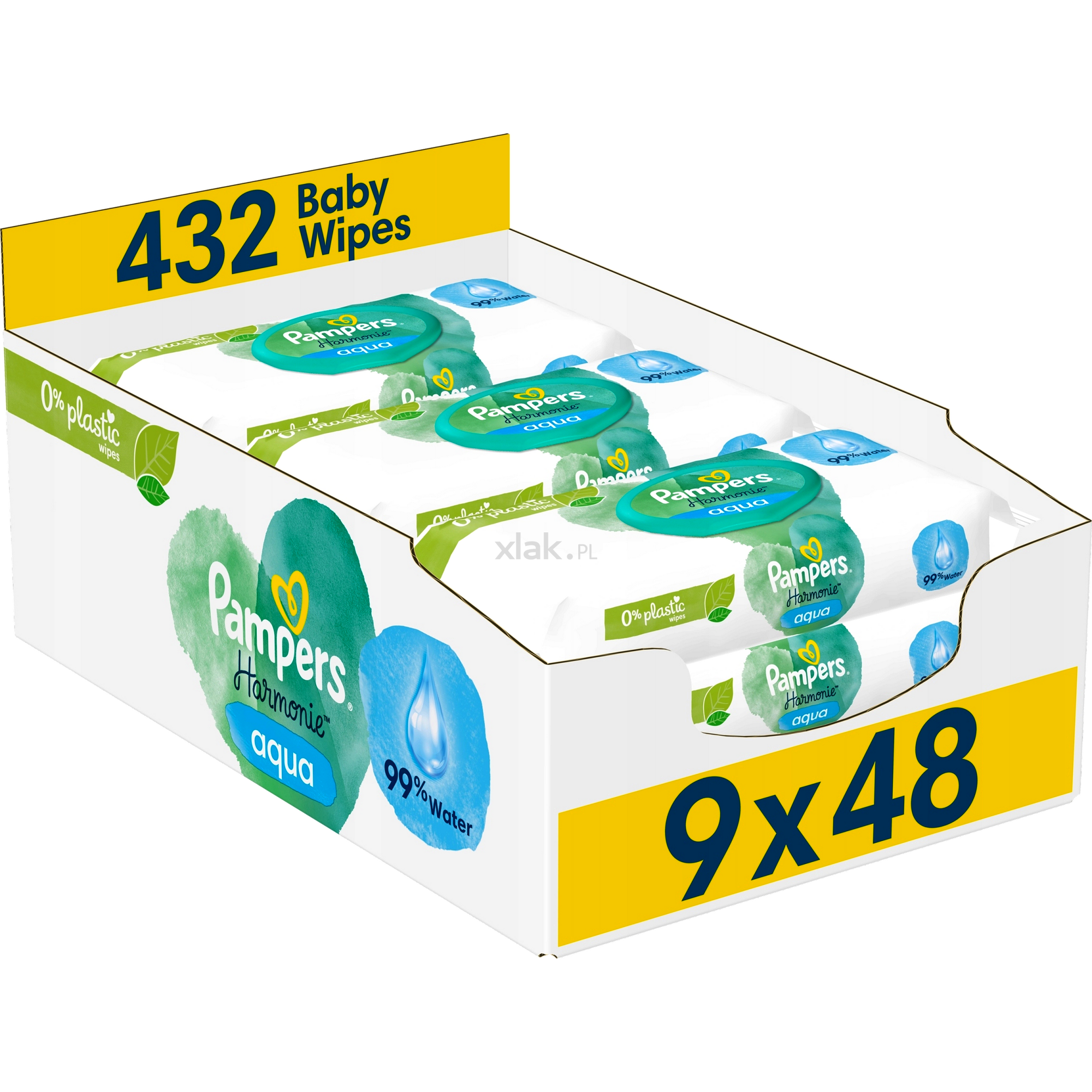 pampers chusteczki nawilżające aqua pure 14 x 48