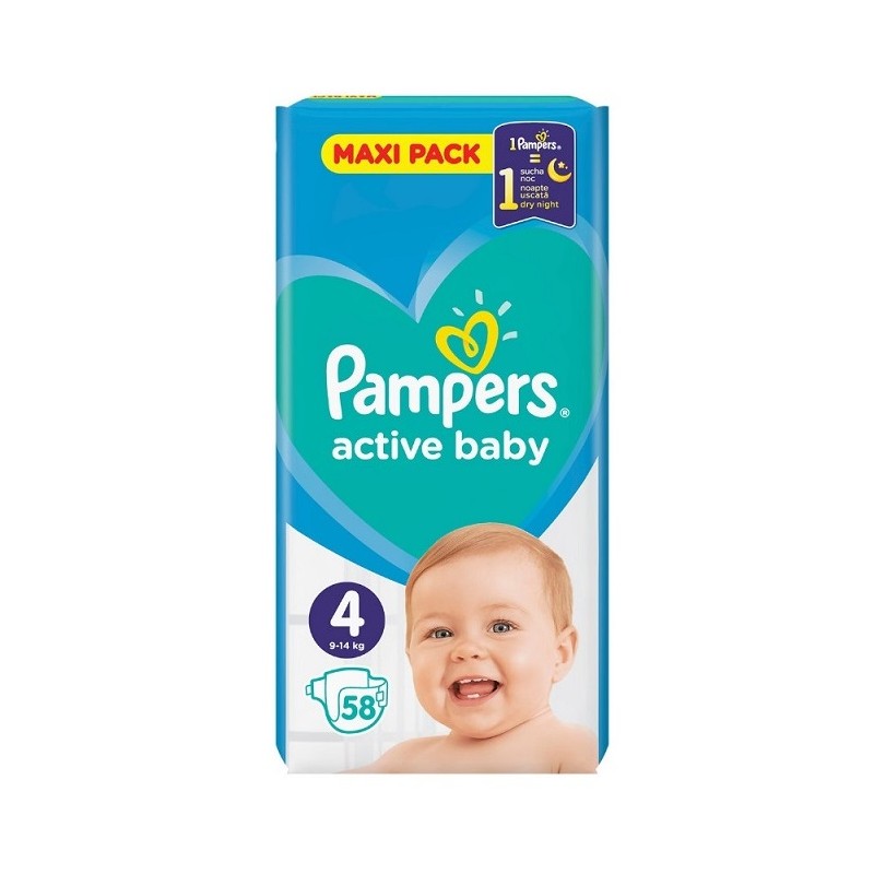 pampers 4 active baby noc