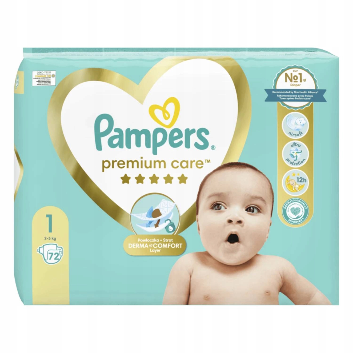 pampers pieluszki premium care rozmiar 1 88 sztuk 2-5 kg