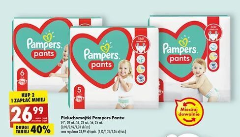 promocje pieluch pampers 6