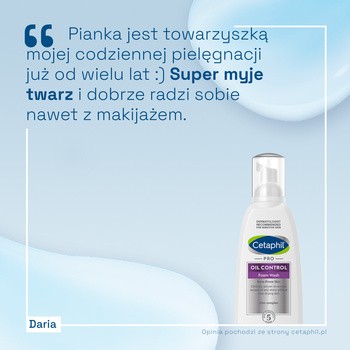 cetaphil pro oil control pianka do mycia twarzy skóra trądzikowa