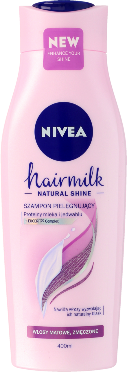 nivea hairmilk szampon różowy