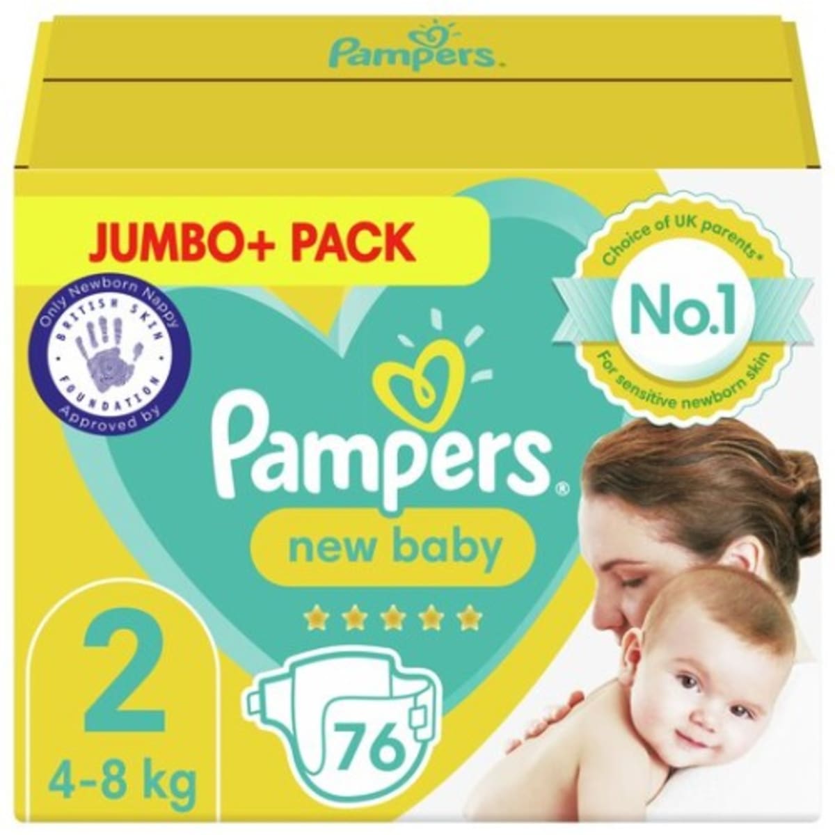 pampers new baby 2 76 szt