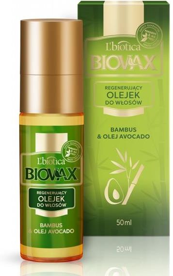 regenerujący olejek do włosów bambus & olej avocado biovax